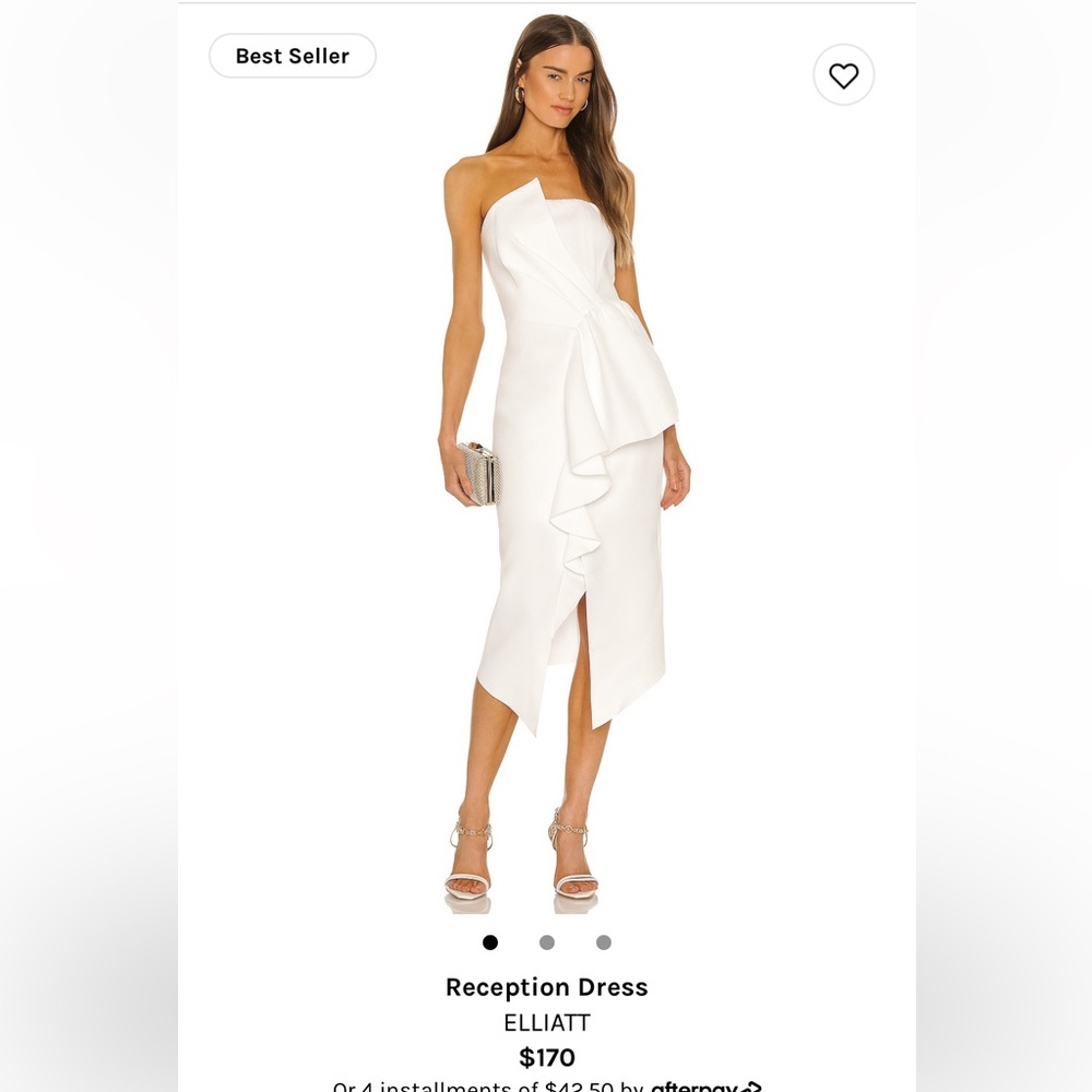 ELLIATT RECEPTION DRESS (white) XS NWT